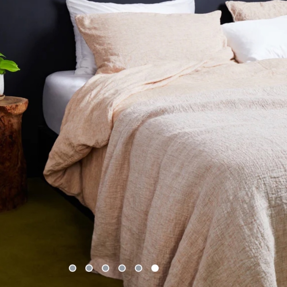 Cultiver King Duvet cover set in Cinnamon - 100% linen